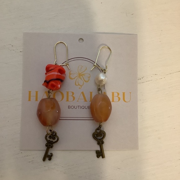 Cold water creek necklace and agate earrings - Picture 2 of 11